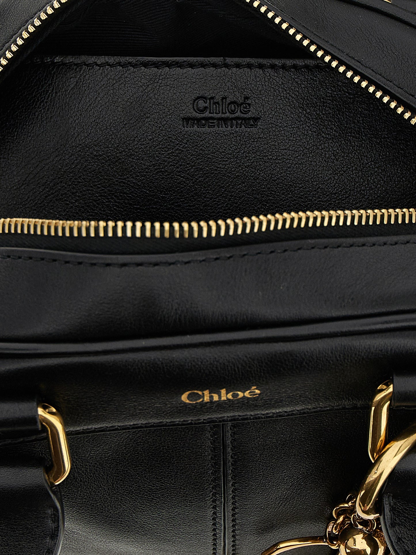 Chloé Schwarze Kalbsleder-Handtasche