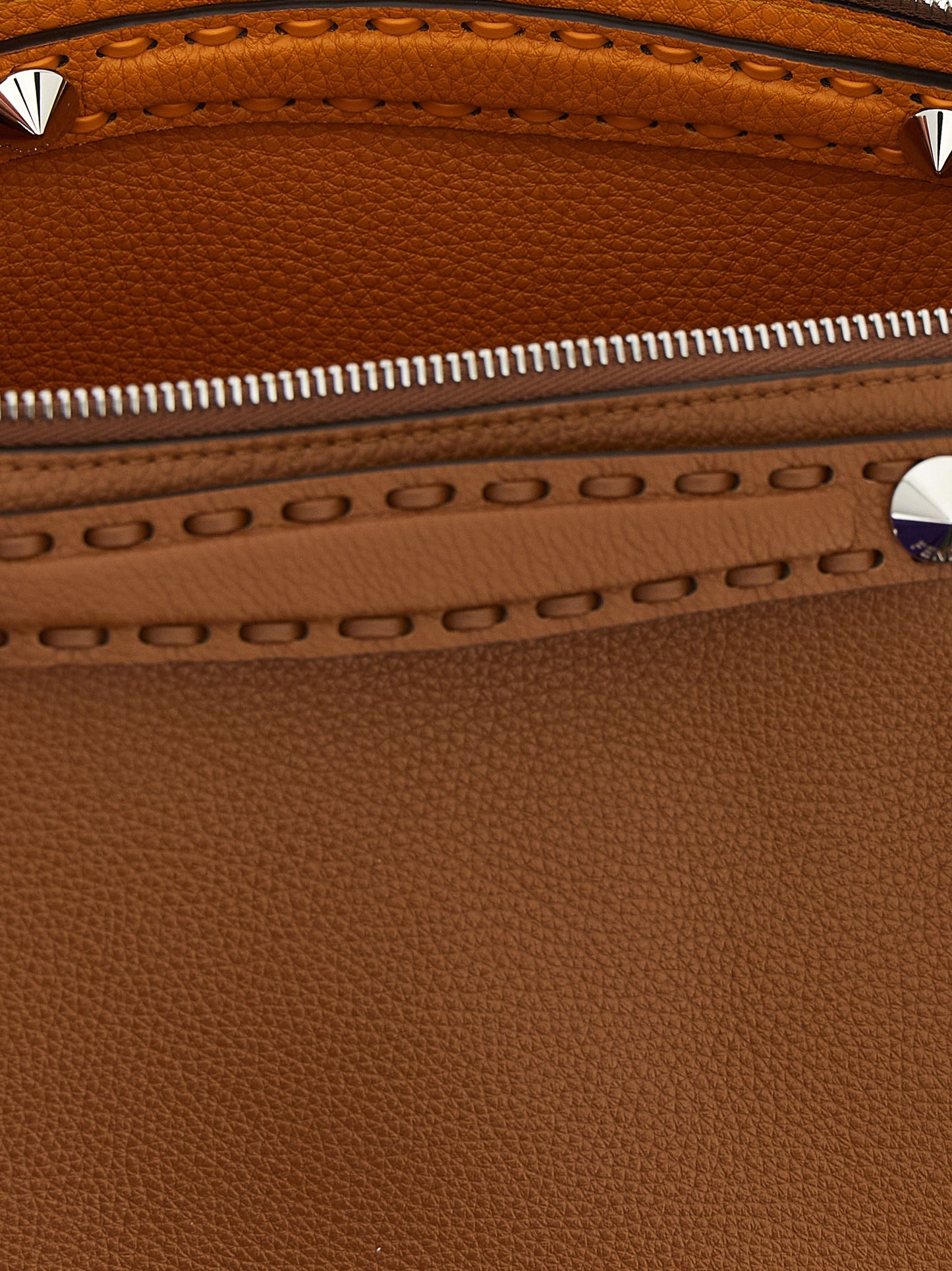 Fendi Braune Kalbsleder-Handtasche