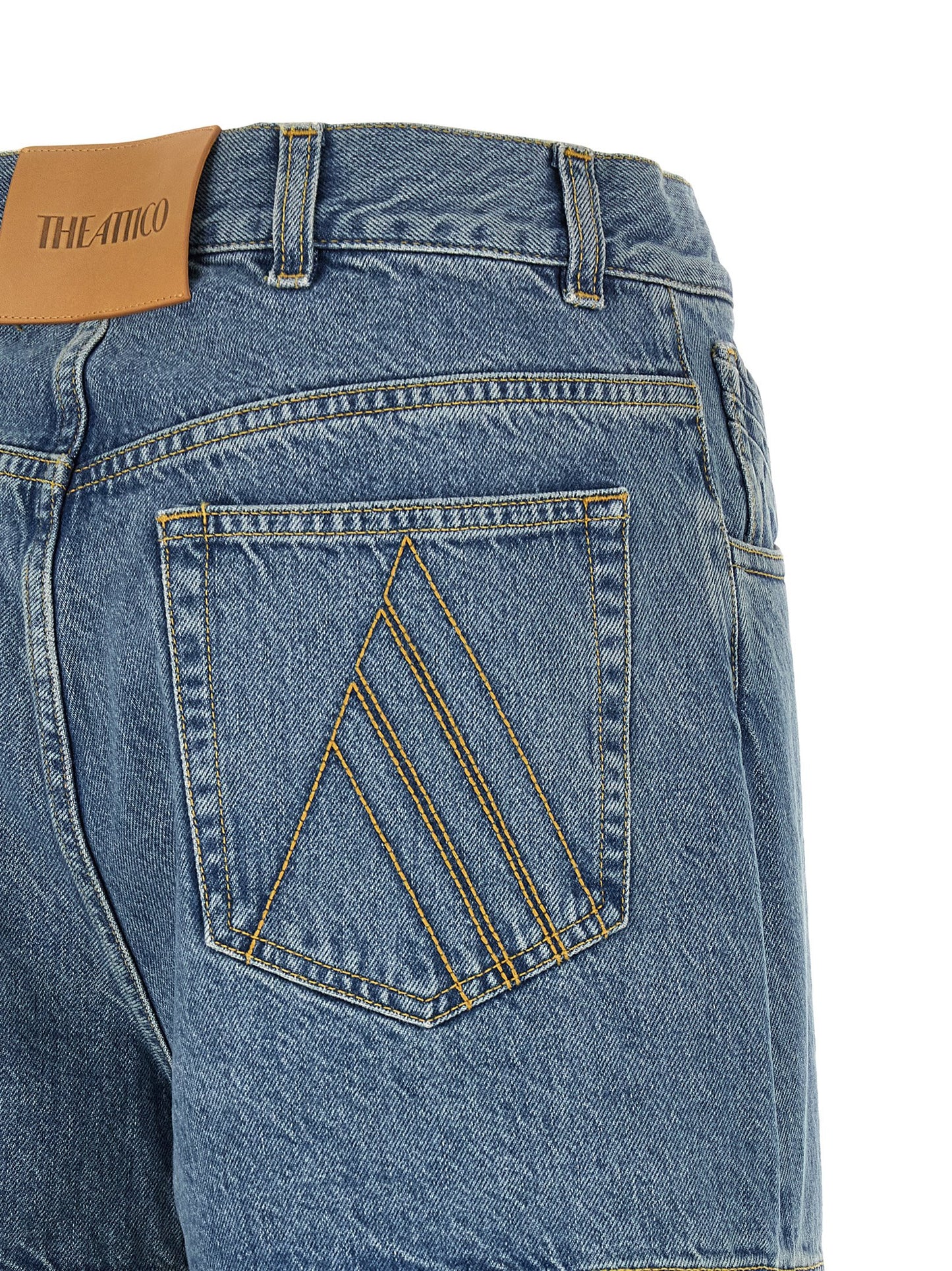 The Attico Blaue Baumwolljeans Denim