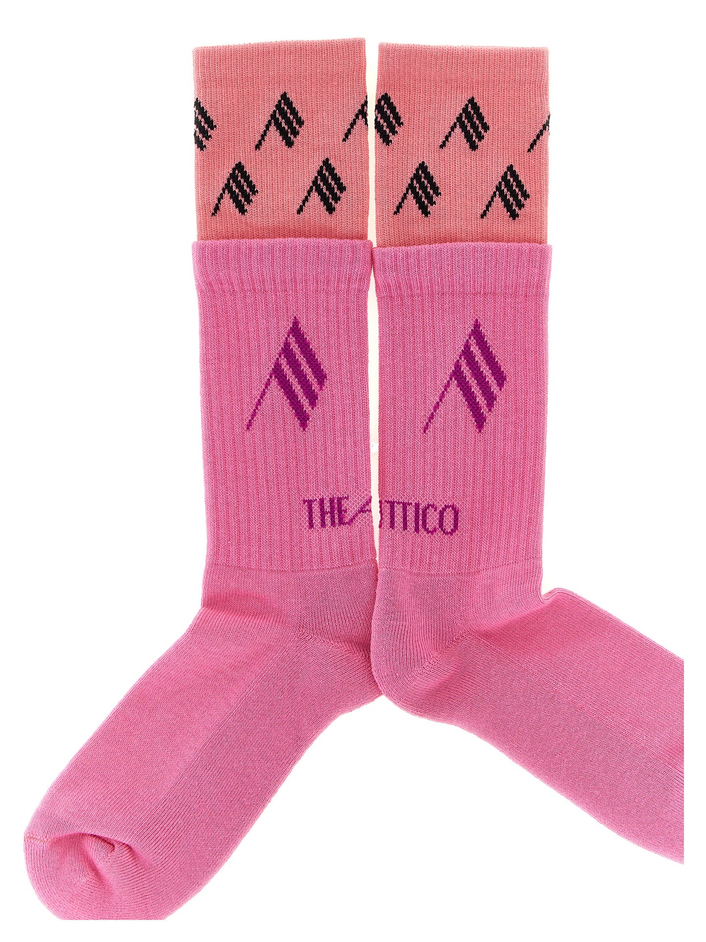 The Attico Mehrfarbige Baumwollsocken