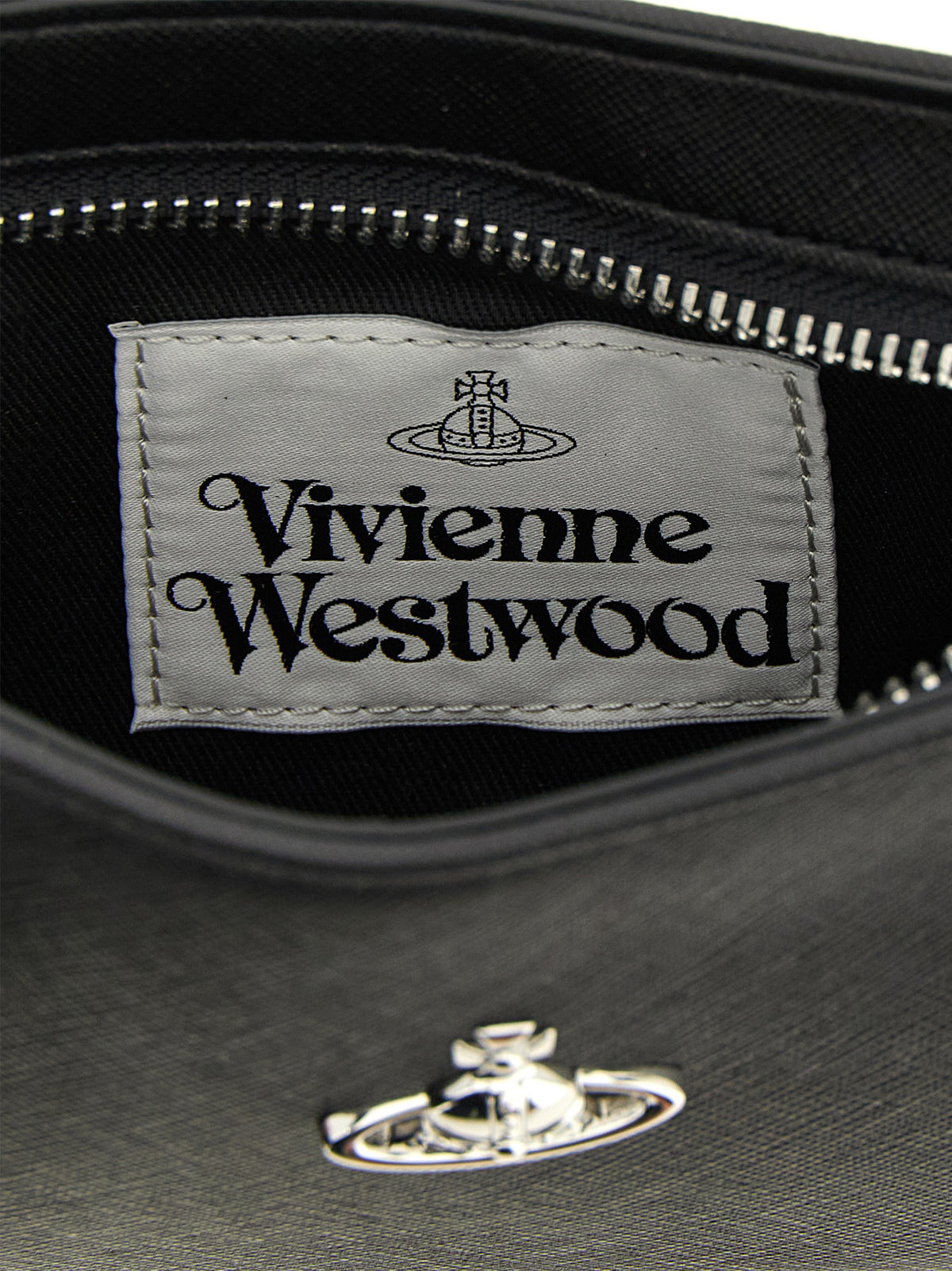 Vivienne Westwood Borsa a spalla Tasha nera in misto poliuretano
