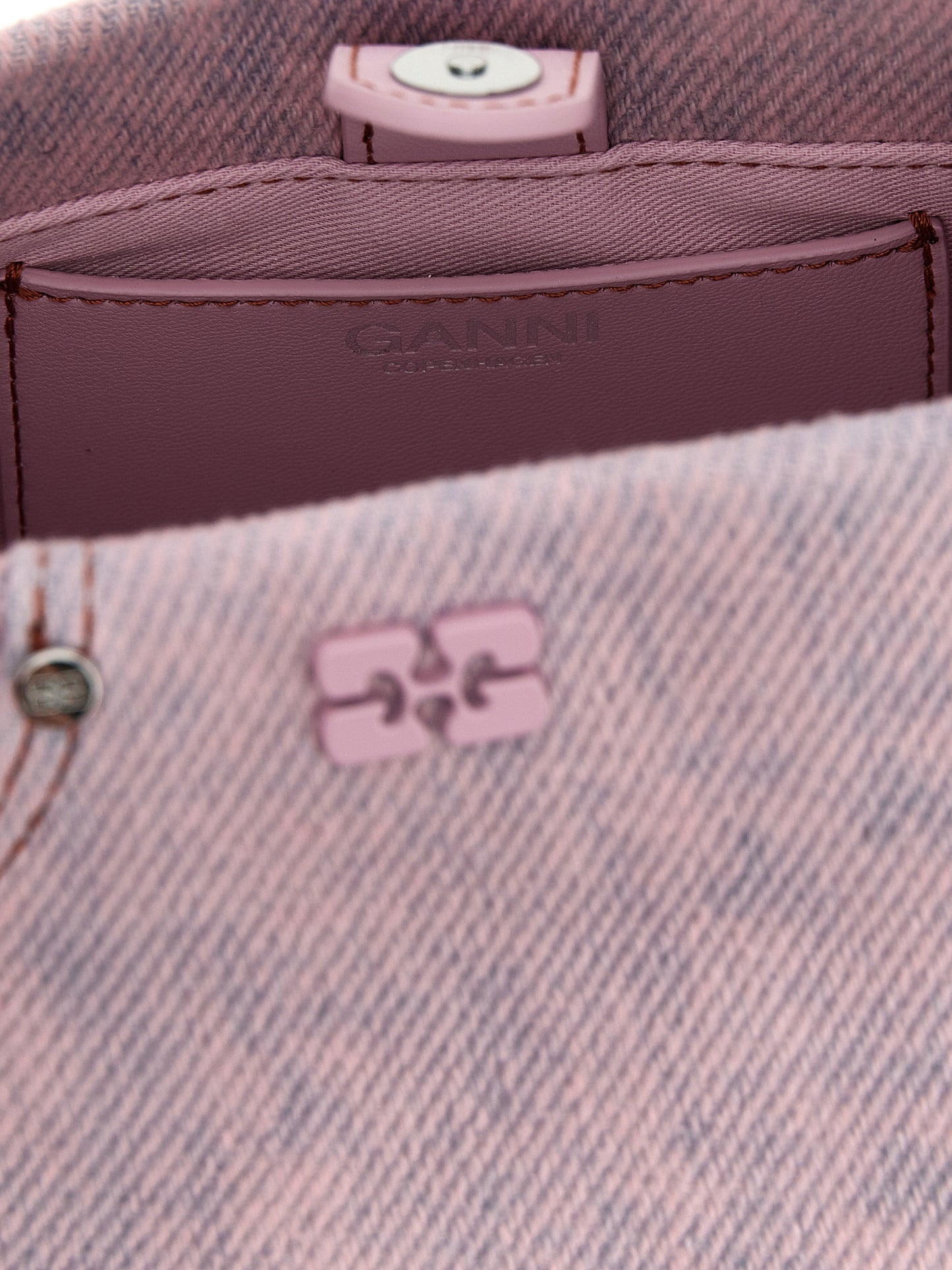 Ganni Mehrfarbige Handtasche aus Bio-Baumwolle