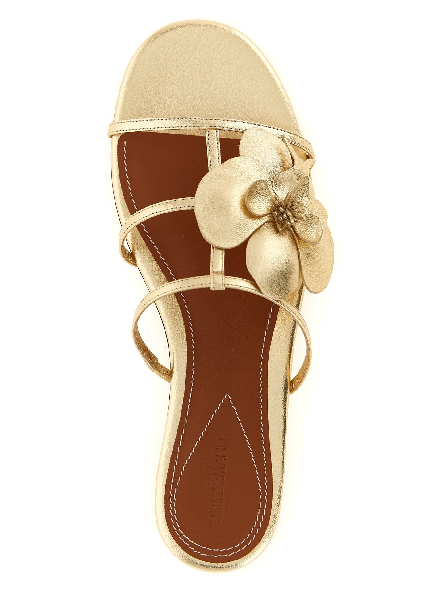 Zimmermann Goldene Leder-Slipper