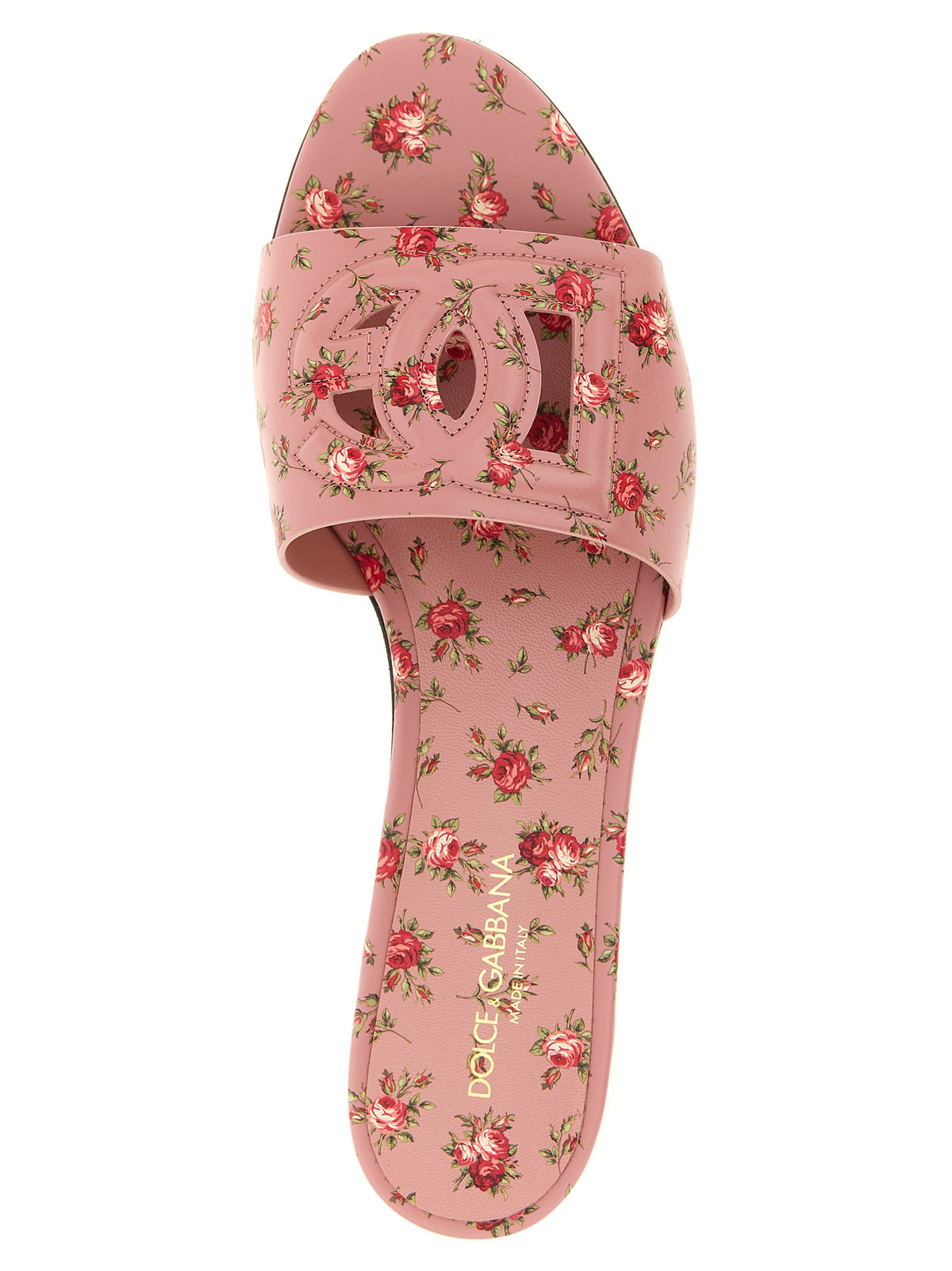 Dolce & Gabbana Multicolour Calf Leather Slippers