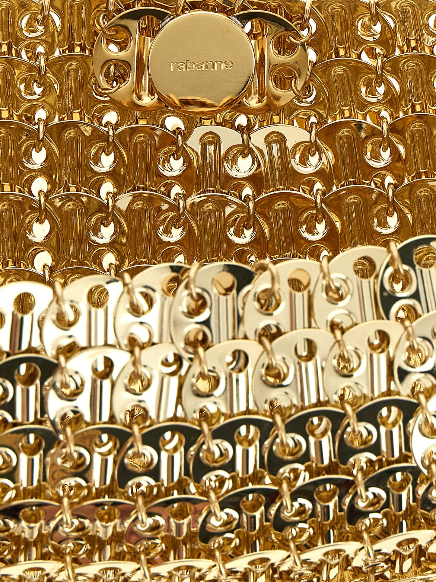 Paco Rabanne Gold Messing Clutch