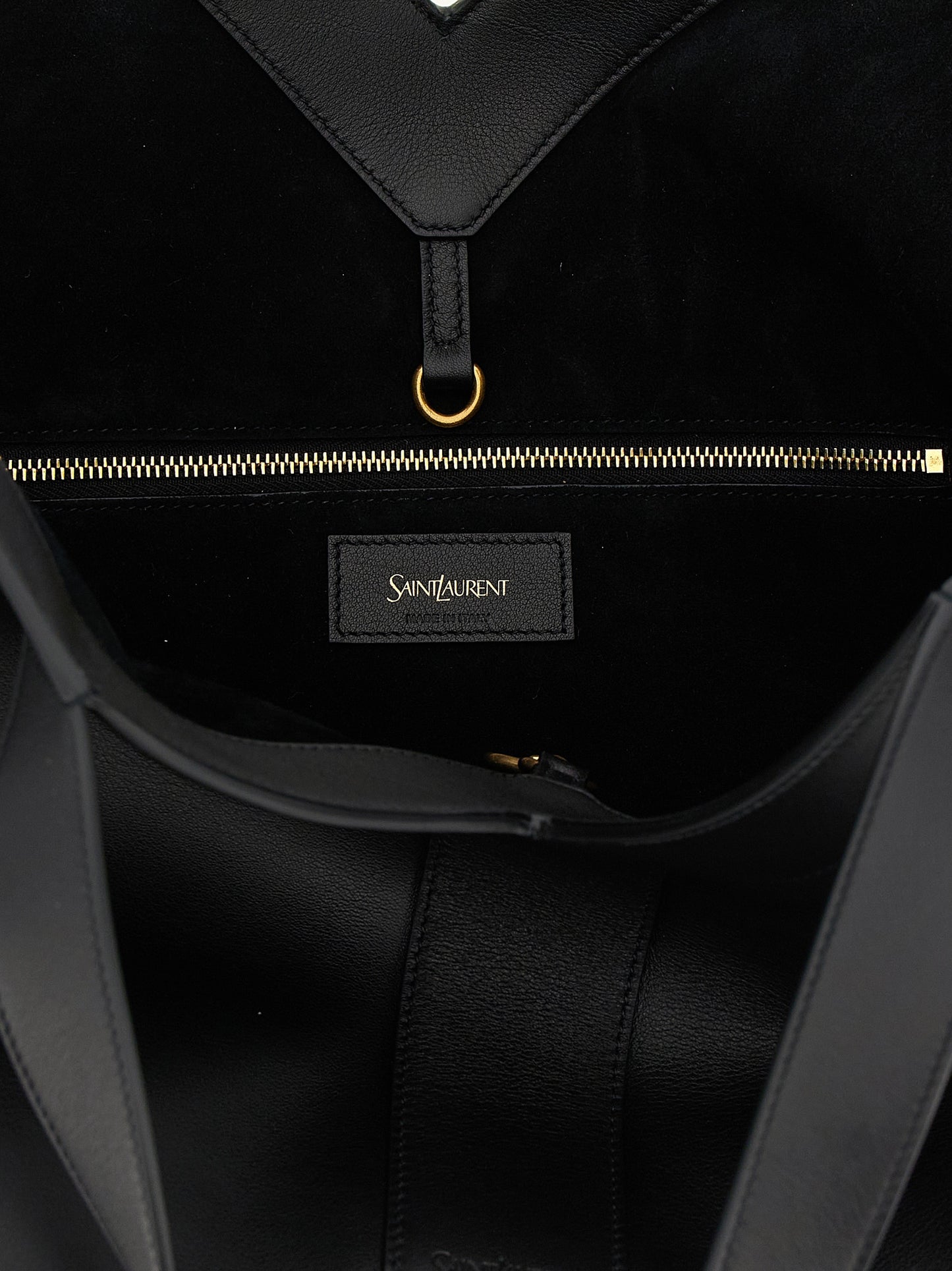 Borsa tote Saint Laurent in pelle di vitello nera