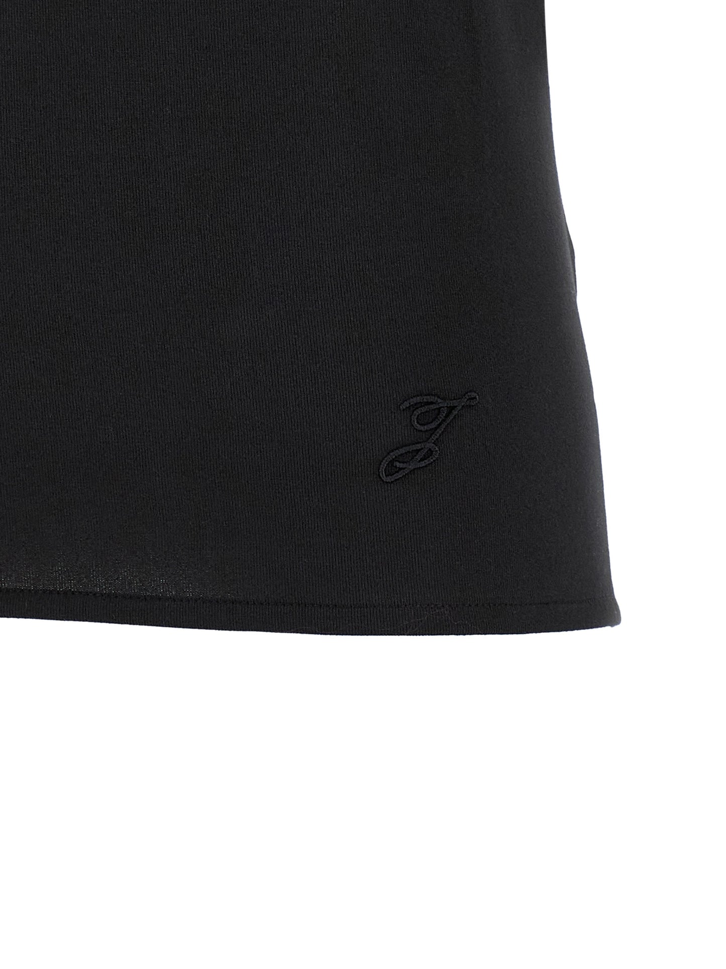Jacquemus Ärmelloses T-Shirt aus Papier in Schwarz