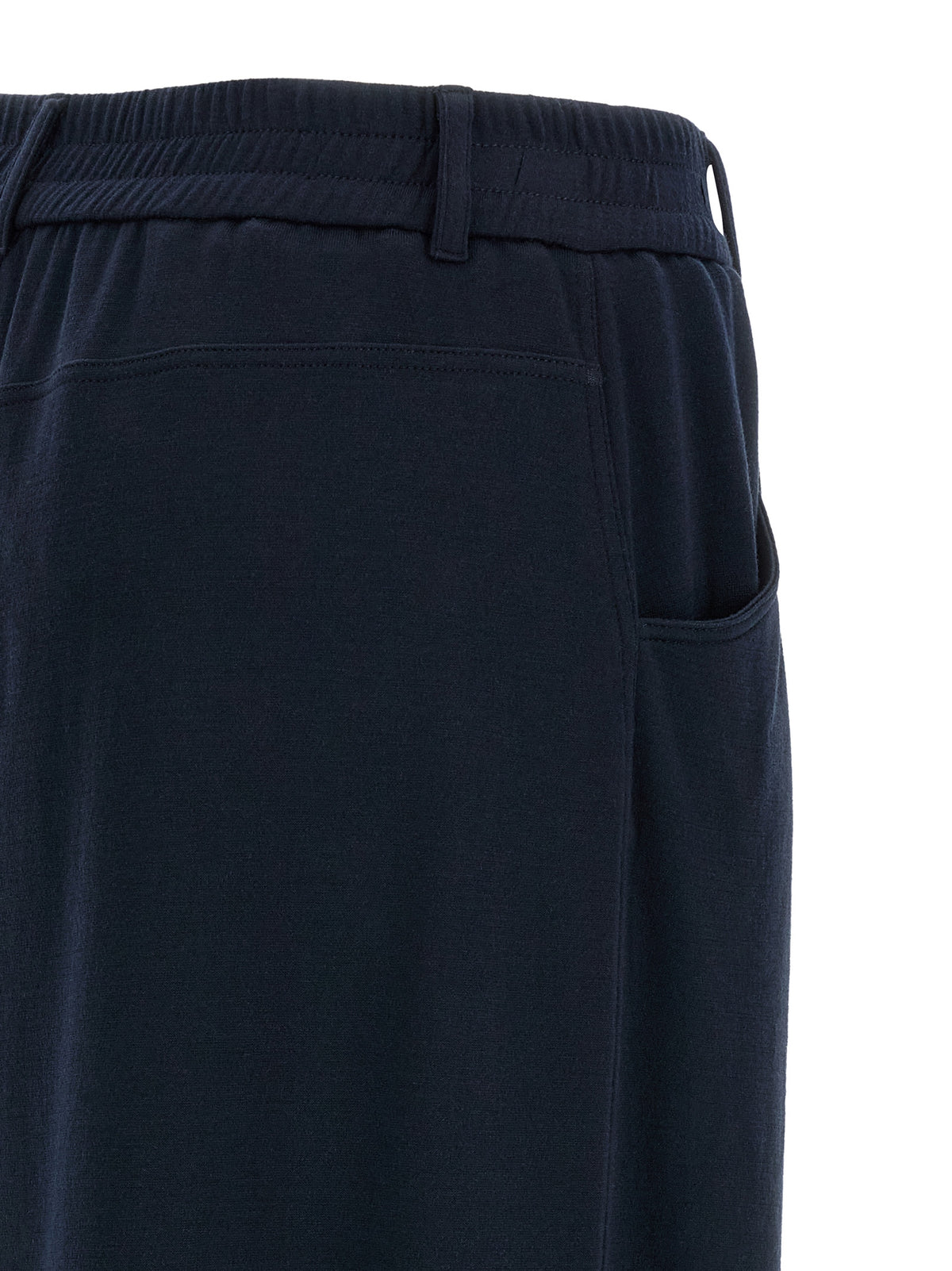 Brunello Cucinelli Blue Cotton Casual Trousers