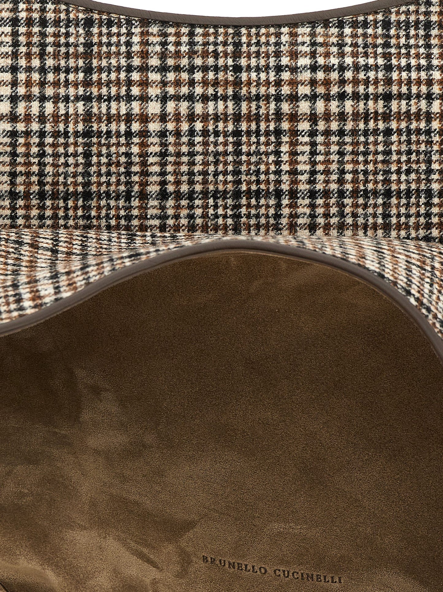 Brunello Cucinelli Braune Alpaka-Ledertasche