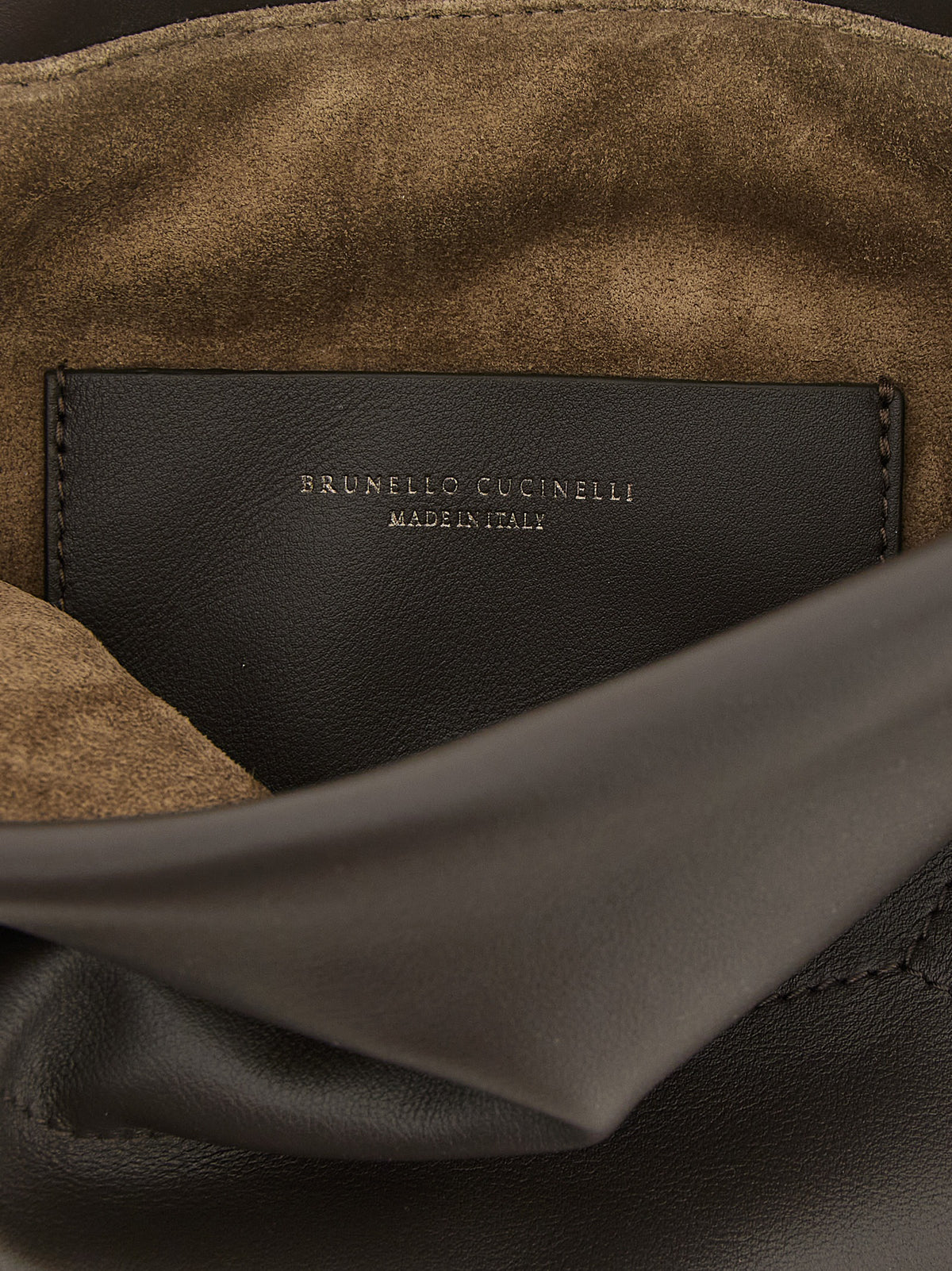 Brunello Cucinelli Braune Kalbsleder-Clutch – Produktansicht 4 | Arca Lucia