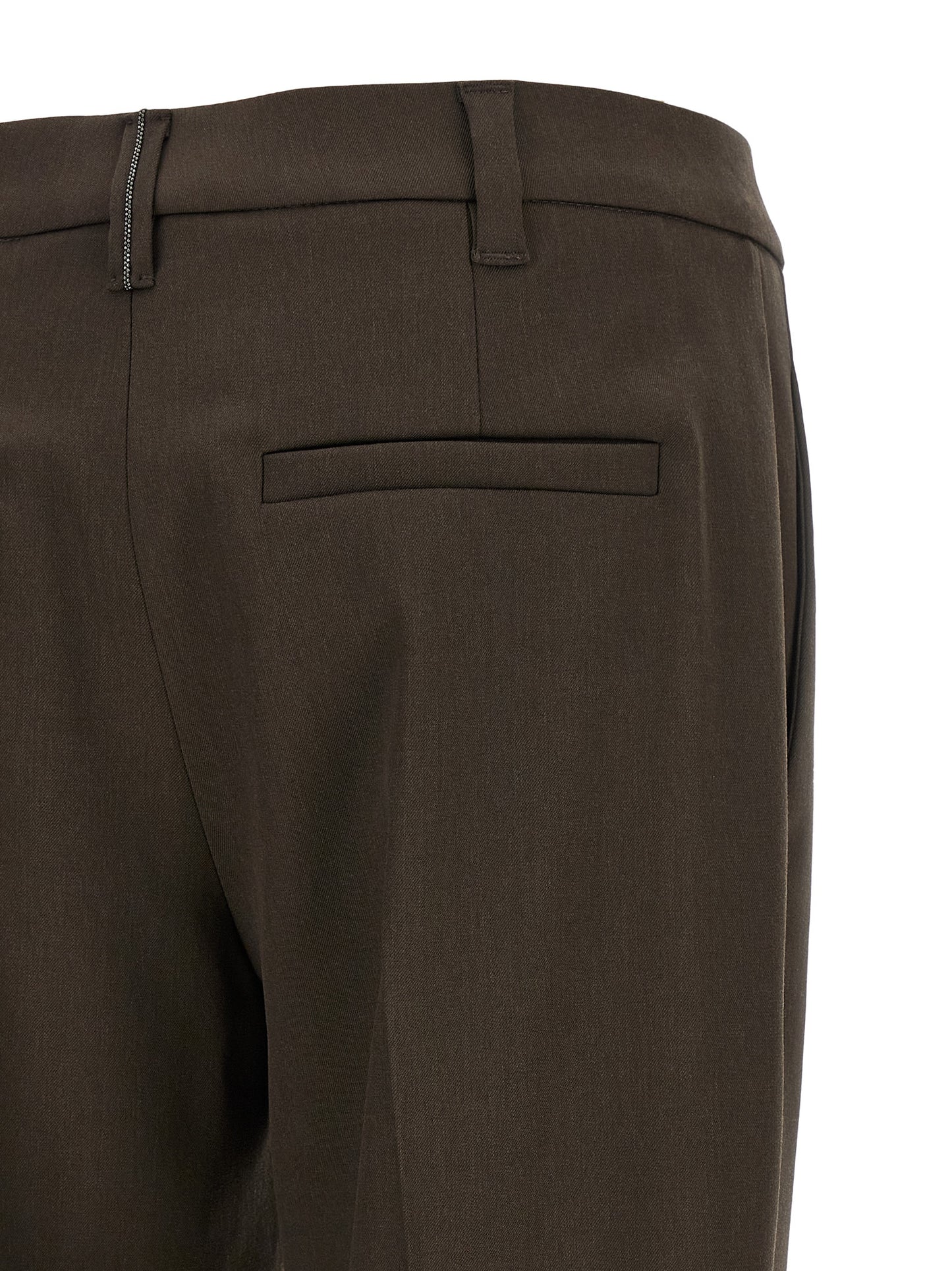 Brunello Cucinelli Braune Hose aus Schurwolle