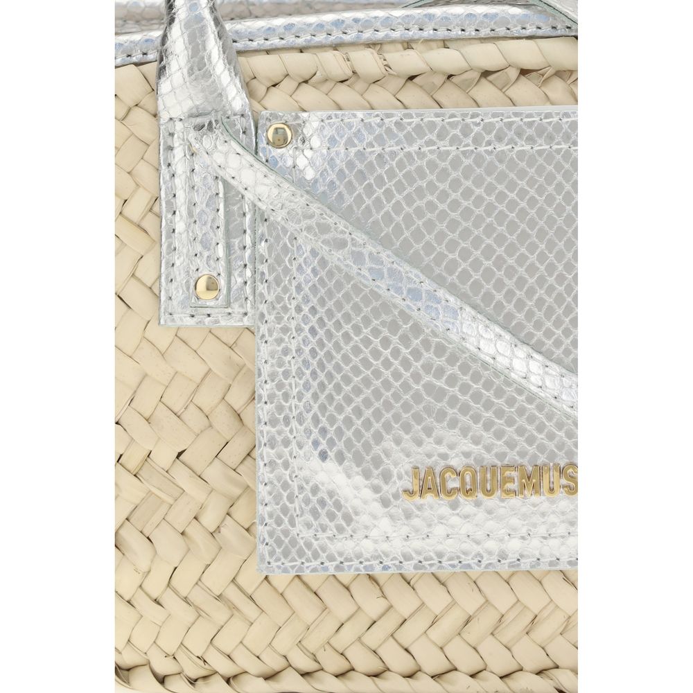 Jacquemus Beige Raffia Handtasche
