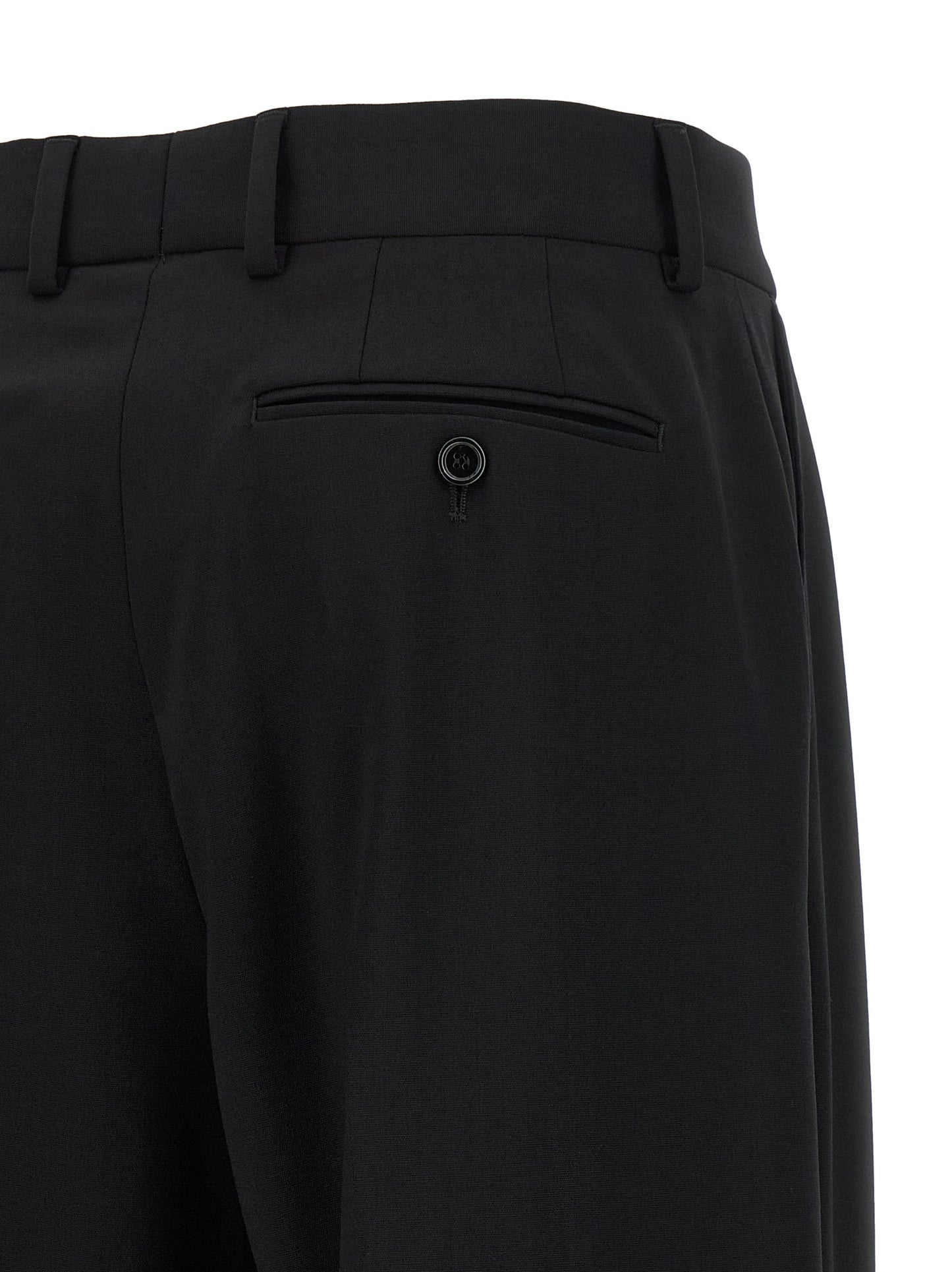 Dolce & Gabbana Schwarze Hose aus reiner Schurwolle