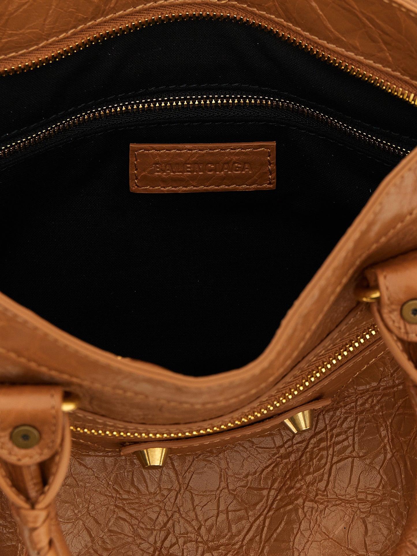 Balenciaga Braune Lammleder-Handtasche