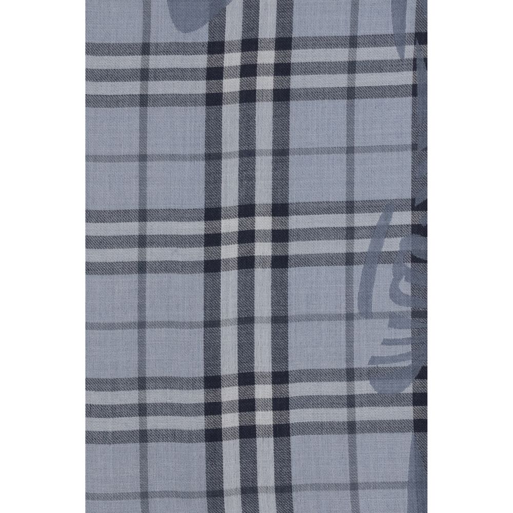 Burberry Foulard Aries in Lana – Blu