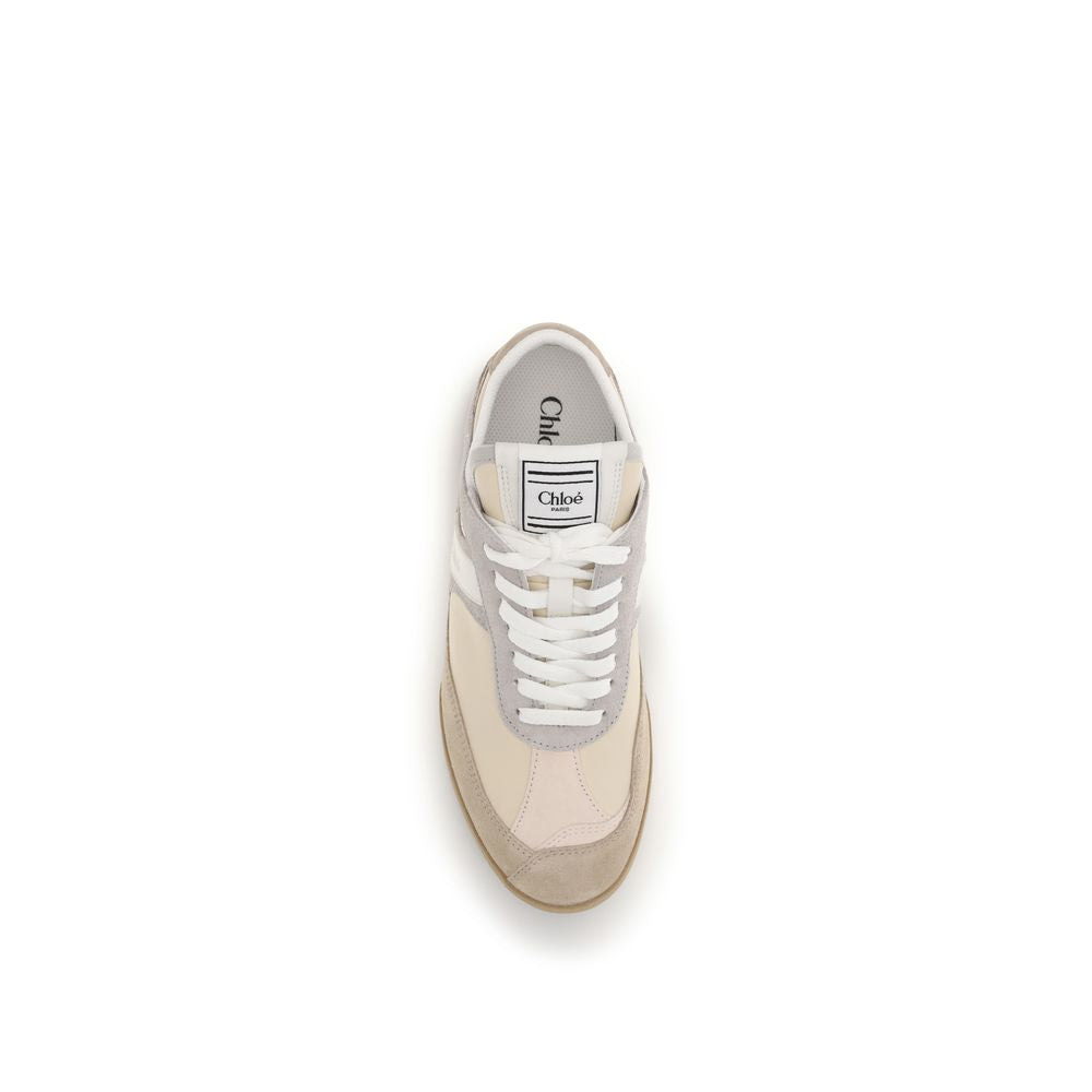 Chloé Kick sneakers beige in pelle di vitello