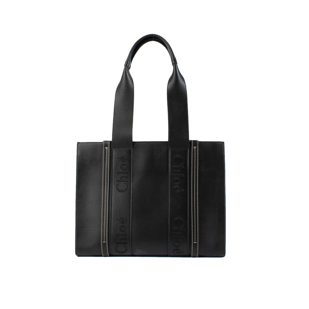 Chloé Schwarze Leder-Tote-Bag