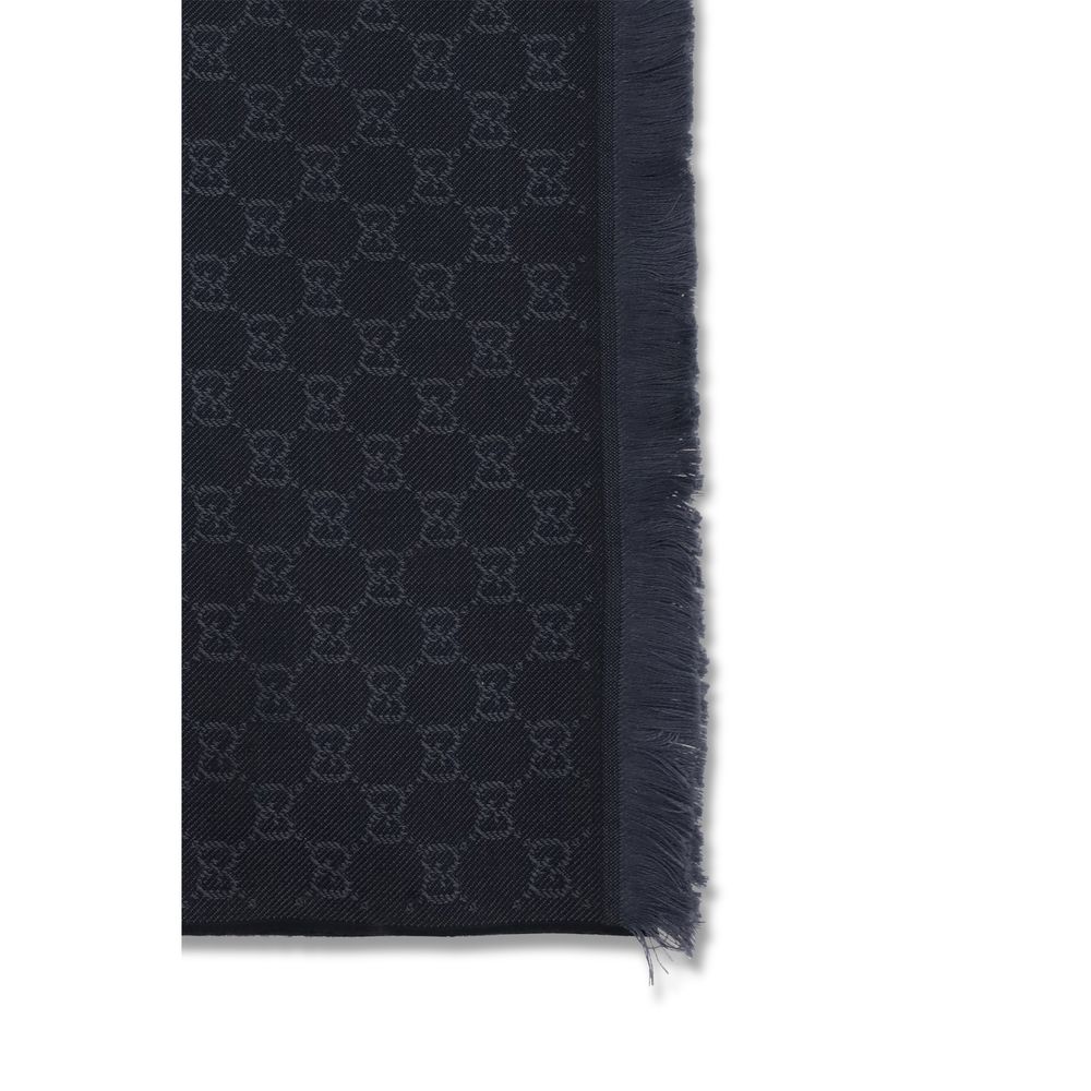 Gucci Schwarzer Wollschal – Ansicht 3 | Arca Lucia