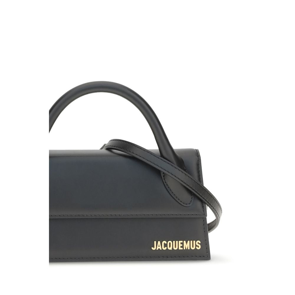 Jacquemus Schwarze Bos Taurus Kalbsleder Schultertasche