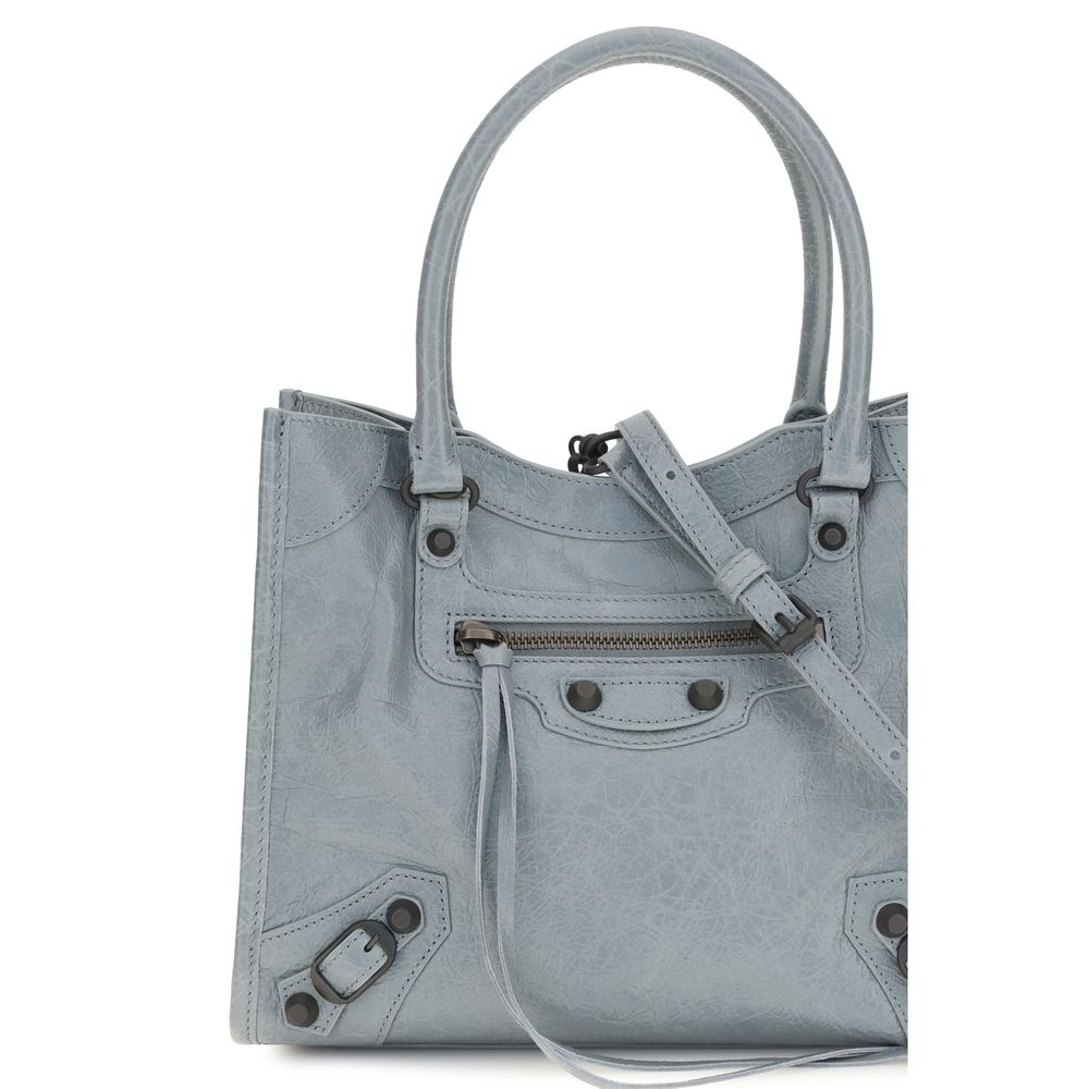 Balenciaga Schwarze Bos Taurus Kalbsleder Schultertasche