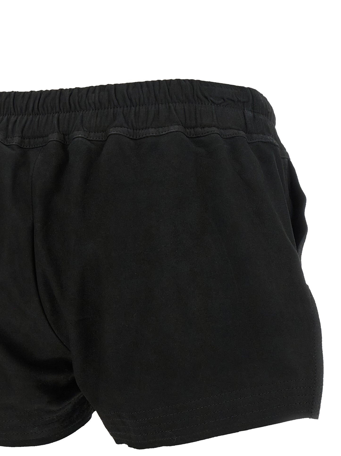 Rick Owens Schwarze Bermuda-Shorts aus Lammleder