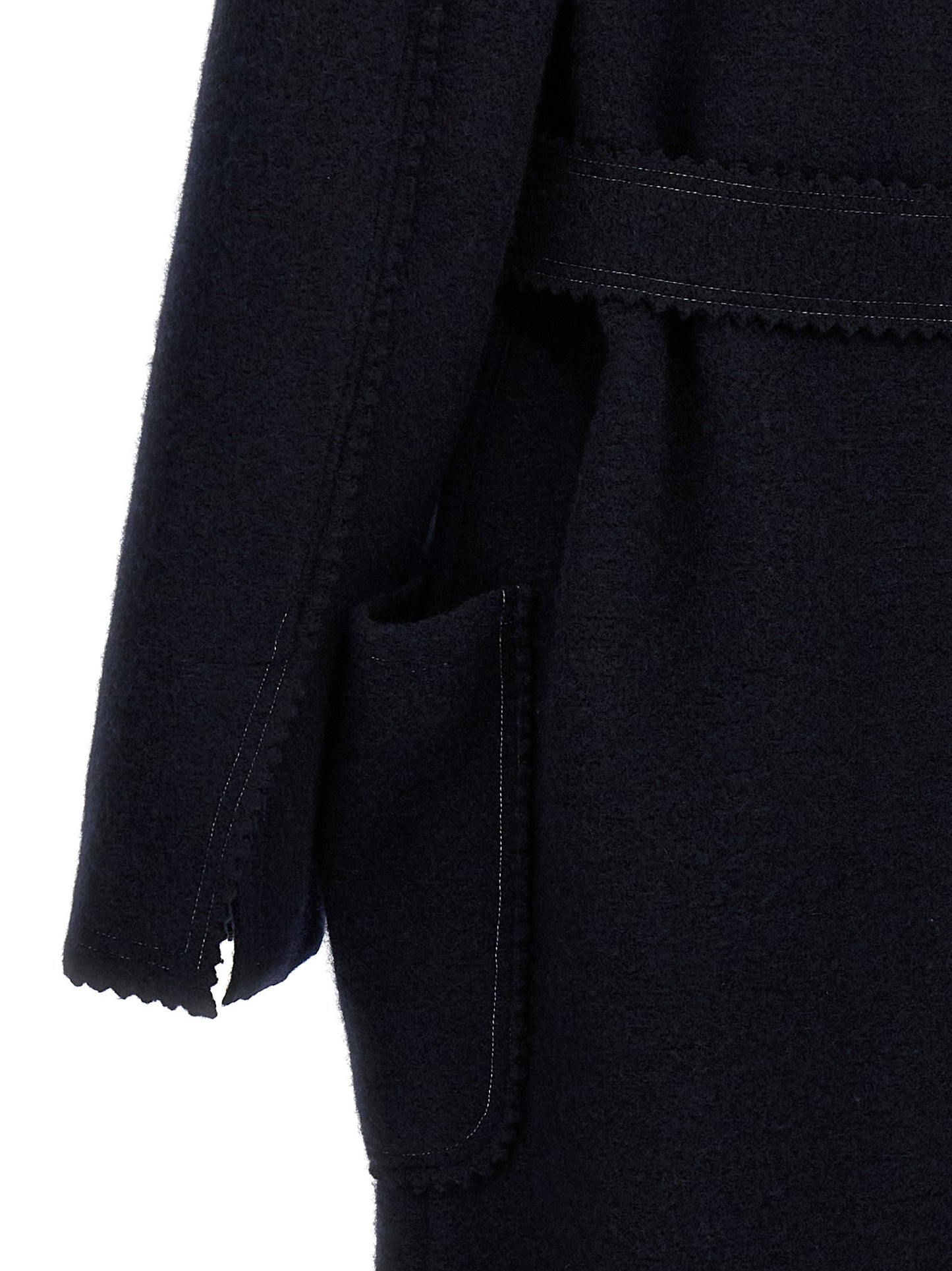 Max Mara Blauer Wollmantel