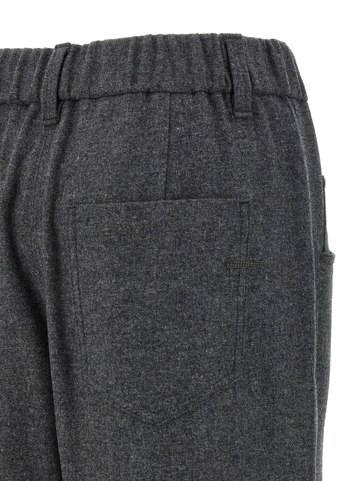 Brunello Cucinelli Graue Hose aus reiner Schurwolle