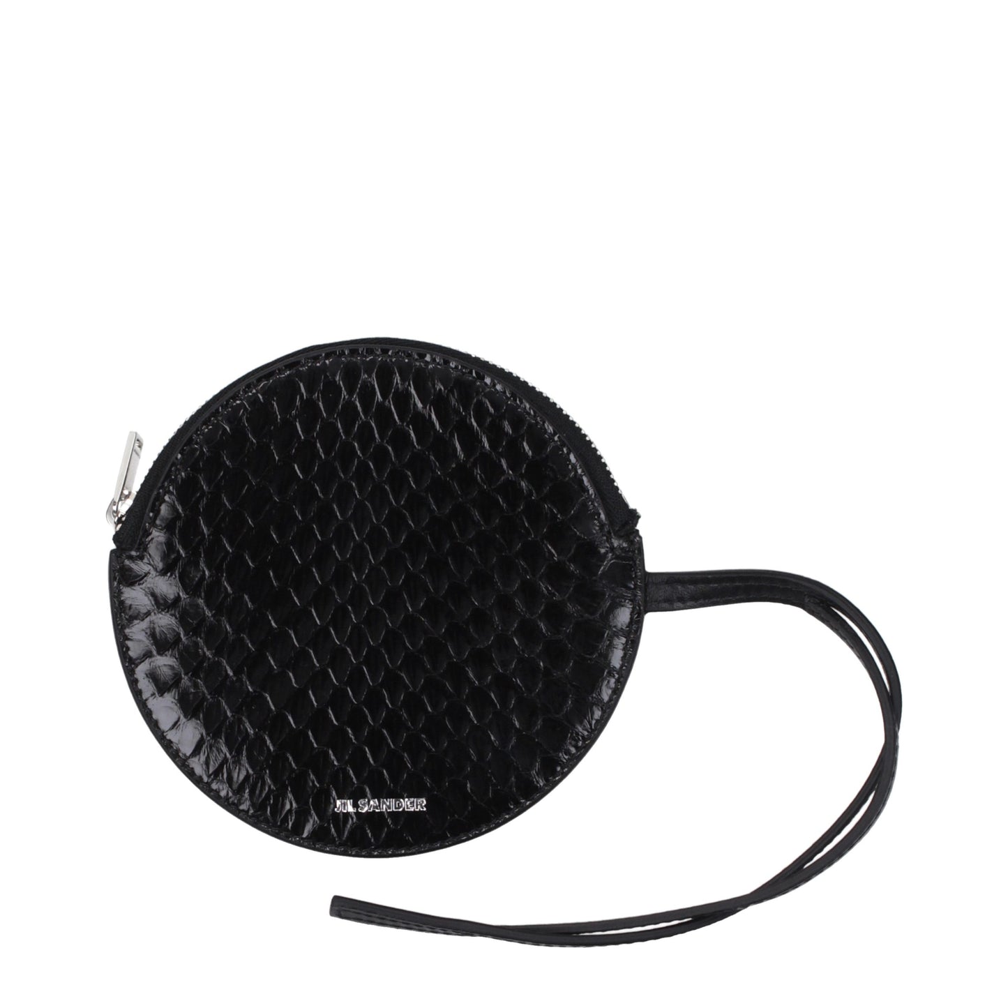 Jil Sander Schwarzes Skin Portemonnaie