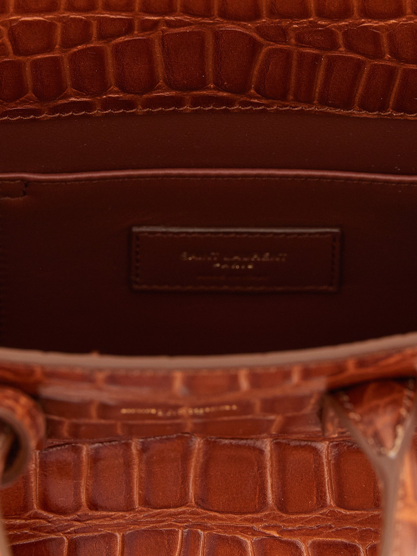 Saint Laurent Braune Kalbsleder-Handtasche