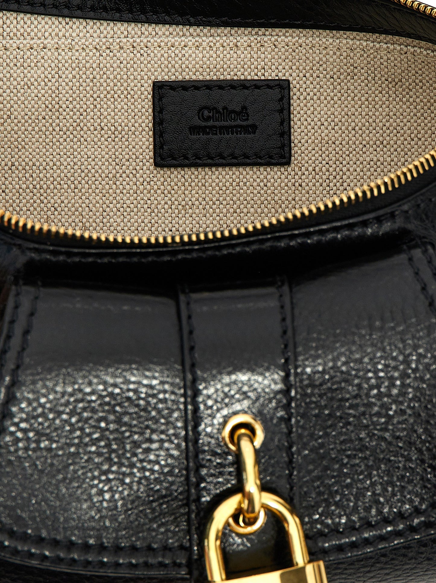 Chloé Schwarze Kalbsleder-Schultertasche