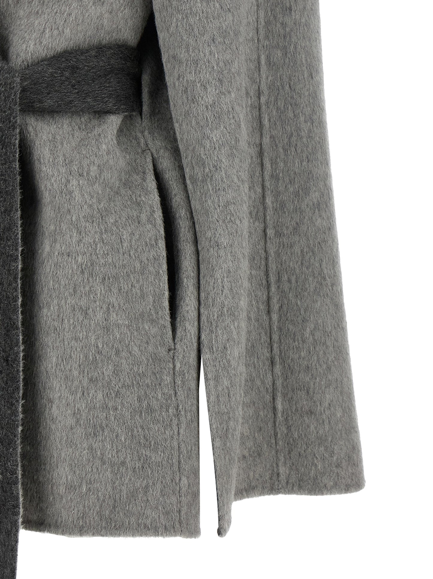 Alberta Ferretti Grauer Wollcardigan