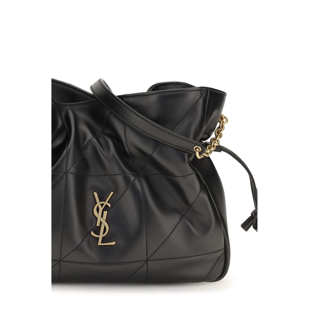 Saint Laurent Jamie Schwarze Lammleder-Crossbody-Tasche – Produktansicht 4 | Arca Lucia