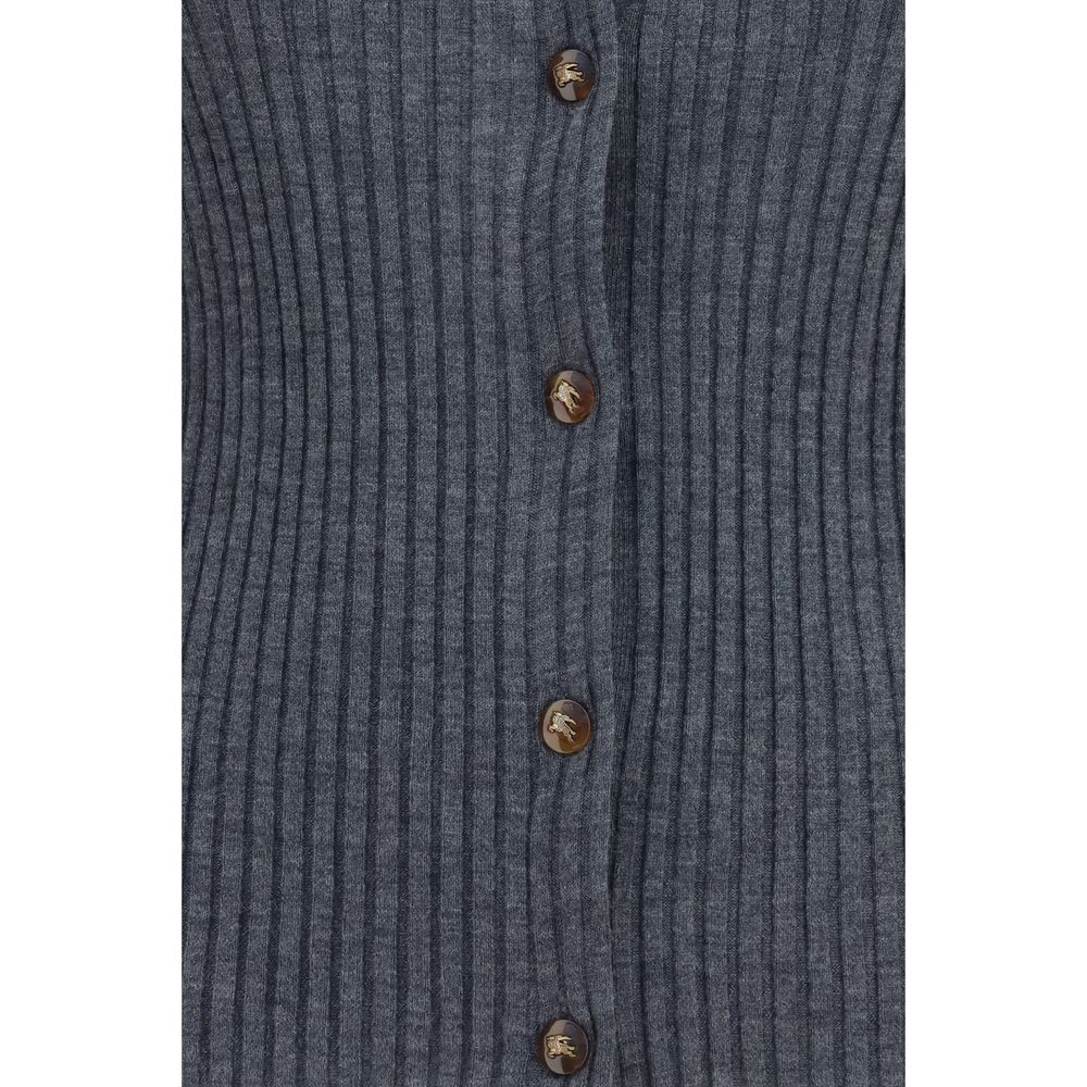 Burberry Grauer Kaschmir-Strickjacke