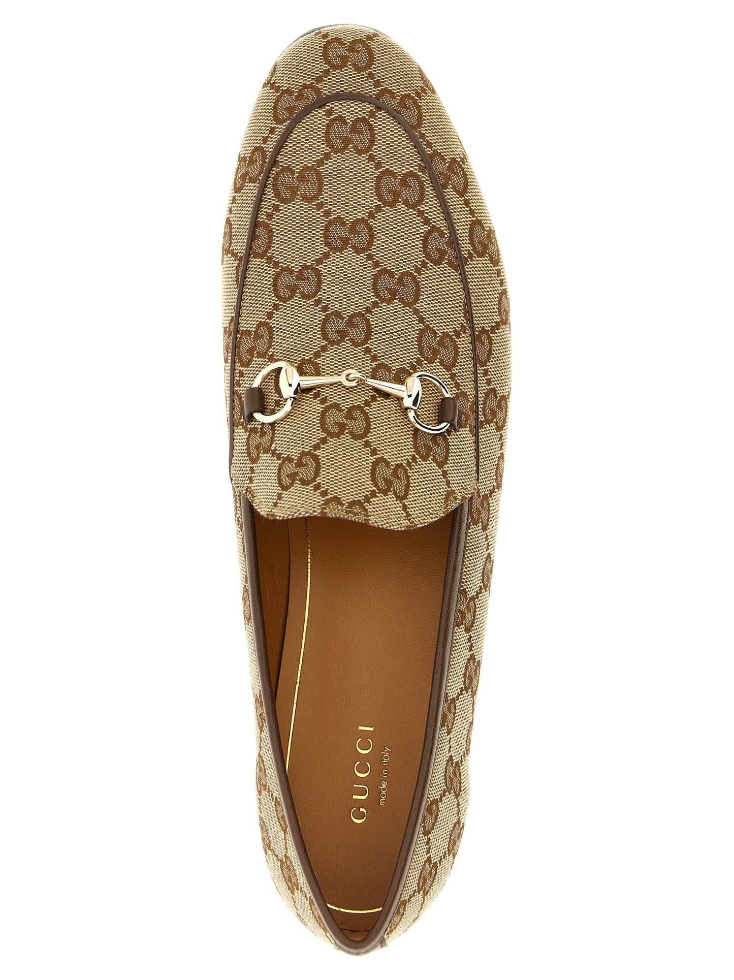 Gucci Beige Polyester Slipper-Loafer
