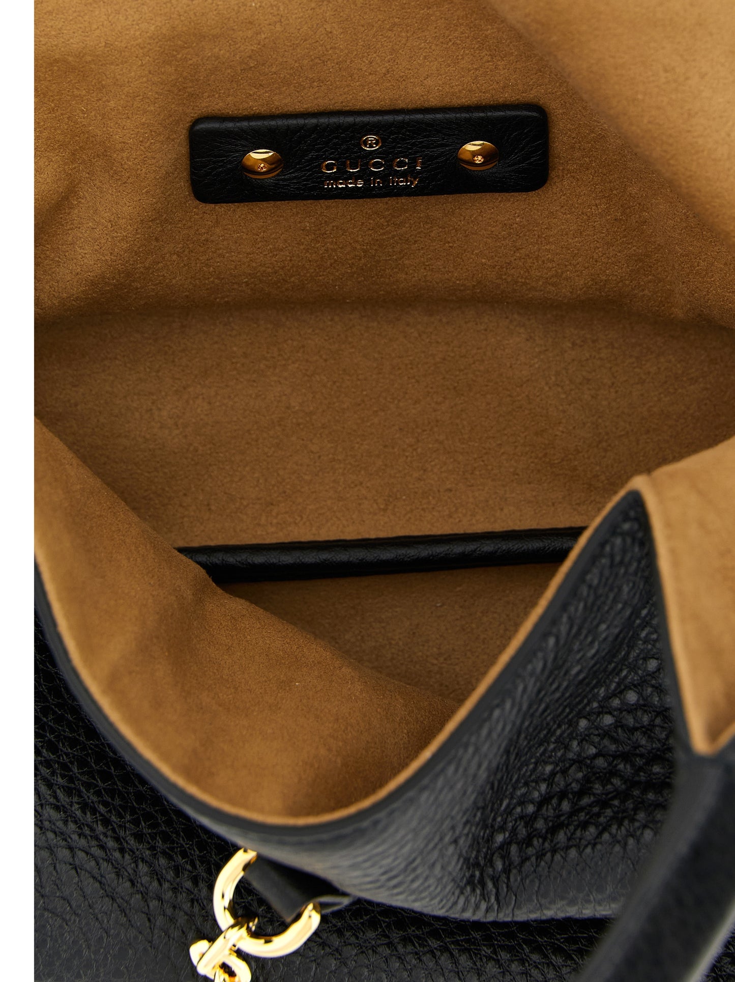 Gucci Schwarze Kalbsleder-Schultertasche
