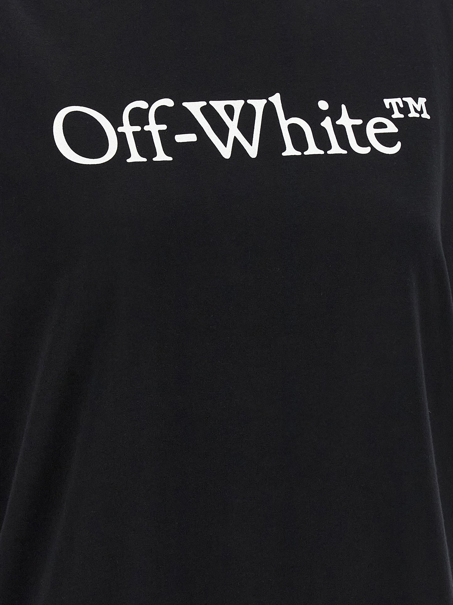 Off-White Schwarzes Baumwoll-T-Shirt
