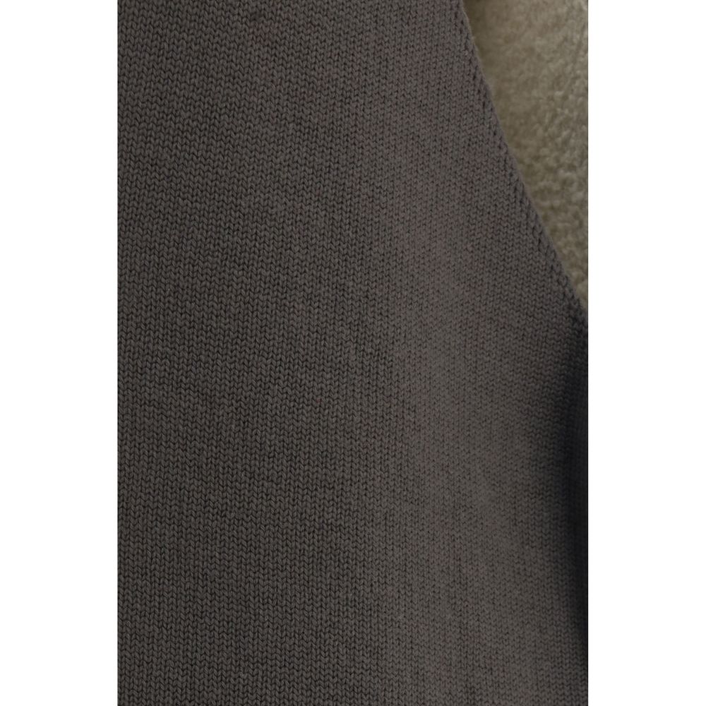 Rick Owens Graue Lange Woll-Lammfell-Weste – Produktansicht 3 | Arca Lucia