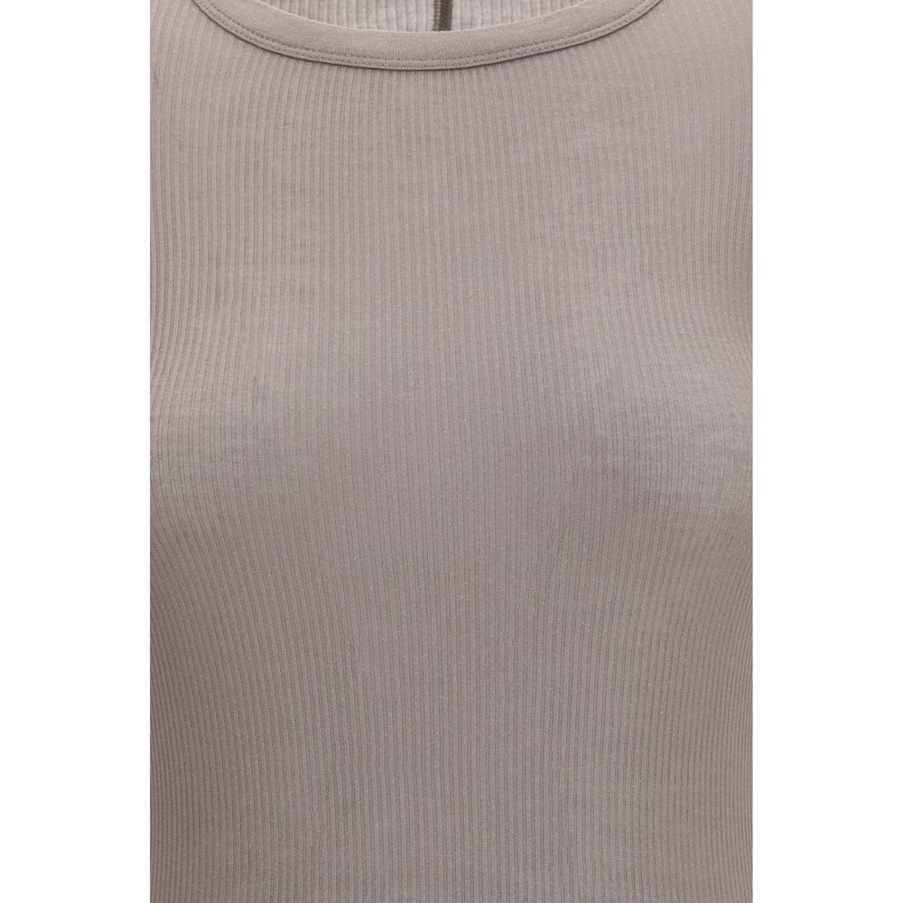 Rick Owens Graues Langarmshirt aus Viskose – Ansicht 3 | Arca Lucia