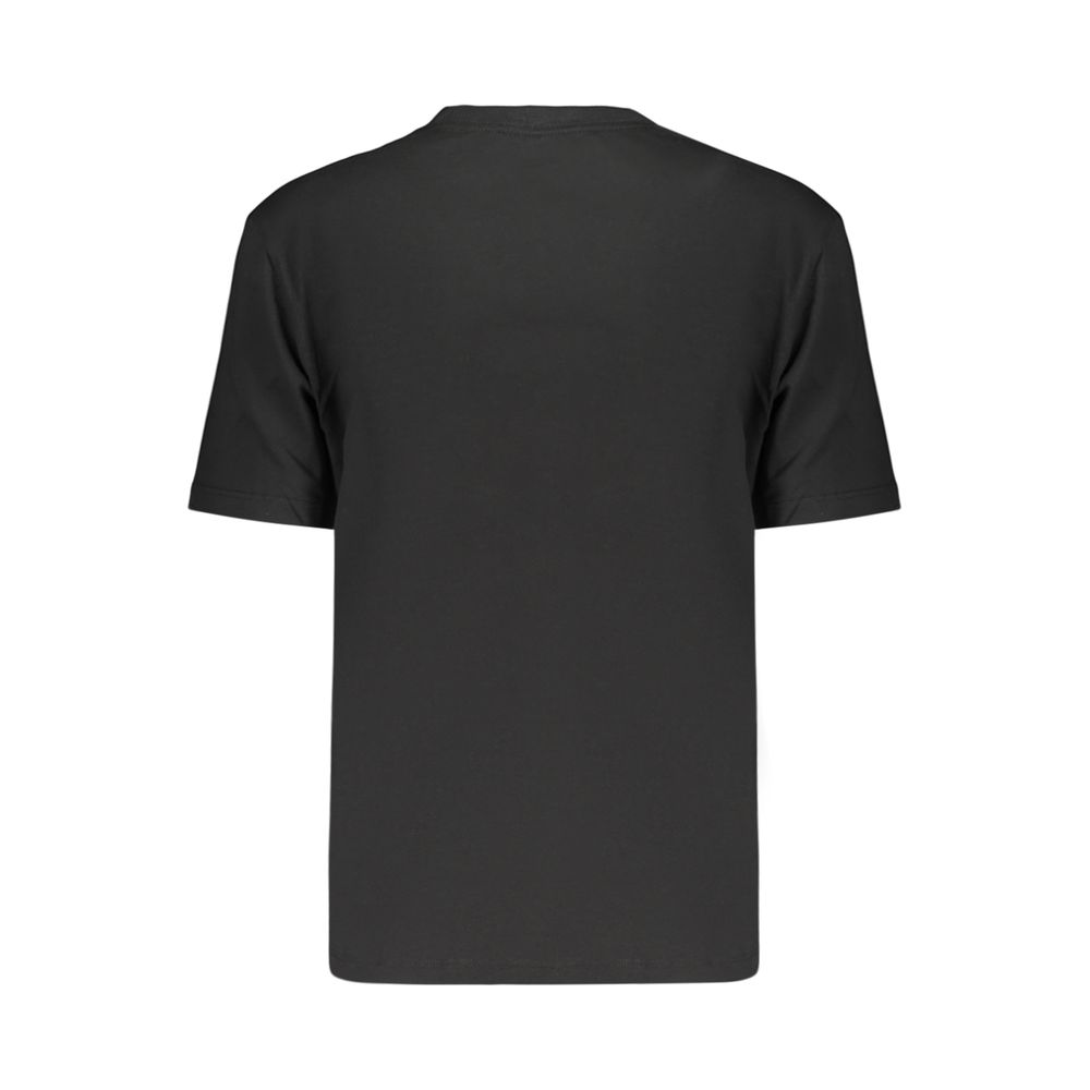 T-shirt nera da donna in cotone Calvin Klein
