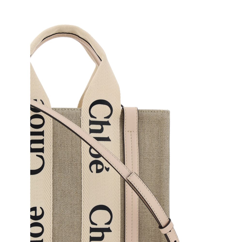 Chloé Linen Handbag – Brown