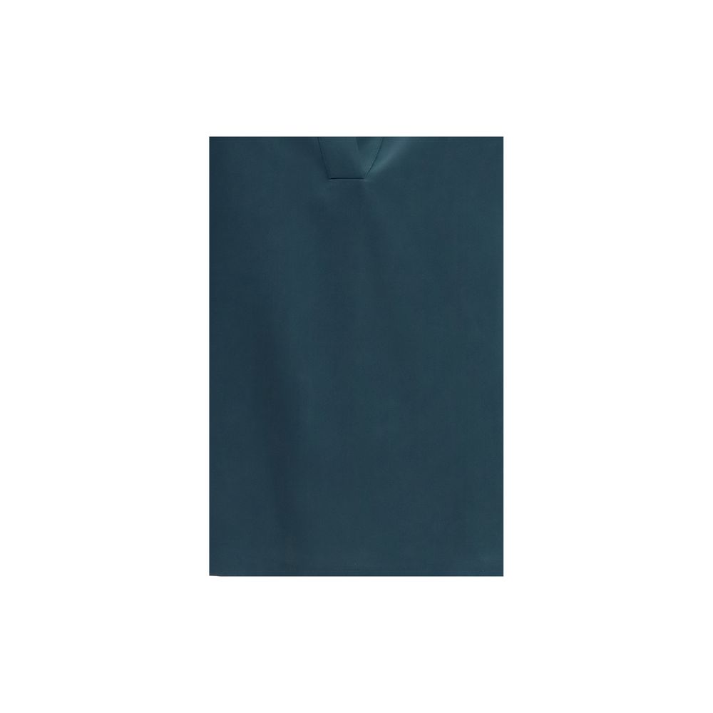 Tom Ford Blaues Oversize-Seidenhemd mit tiefem V-Ausschnitt – Produktansicht 3 | Arca Lucia