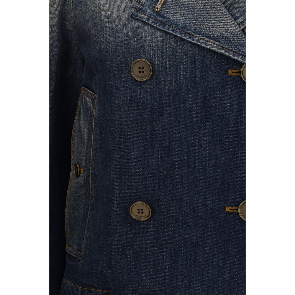 Burberry Blaue Jeansjacke aus Baumwolle