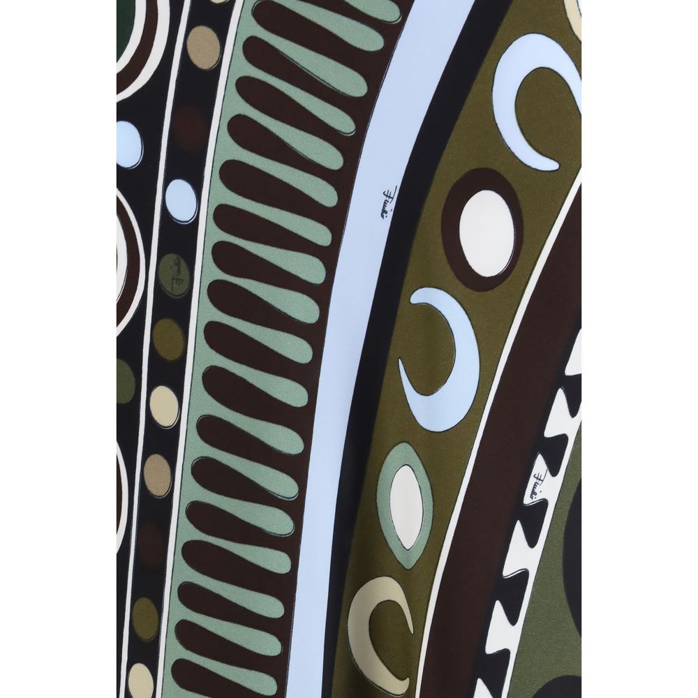 Emilio Pucci Mehrfarbiger Viskose-Maxirock