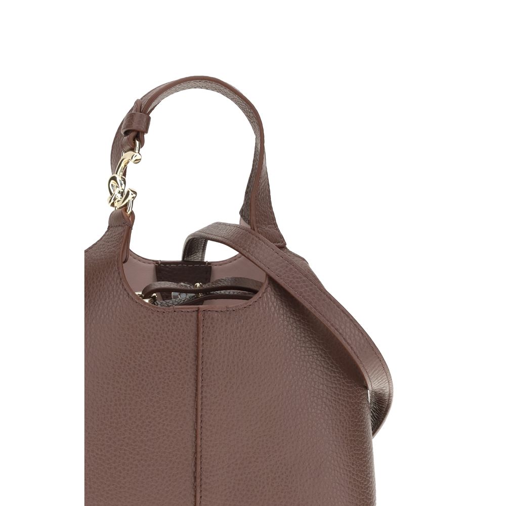 Coccinelle Borsa a Spalla Beige in Pelle di Vitello