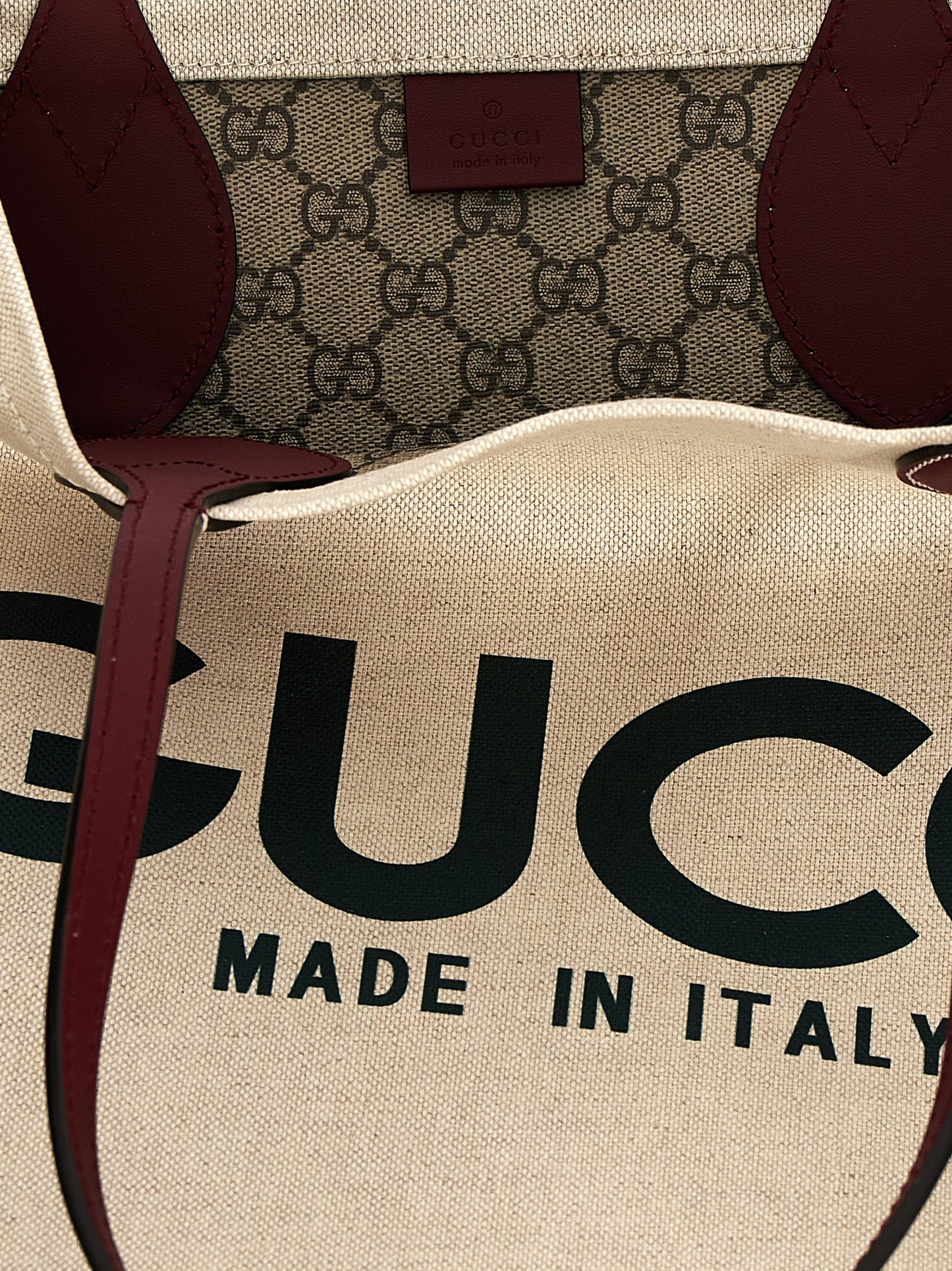 Gucci Beige Polyethylen-Tragetasche