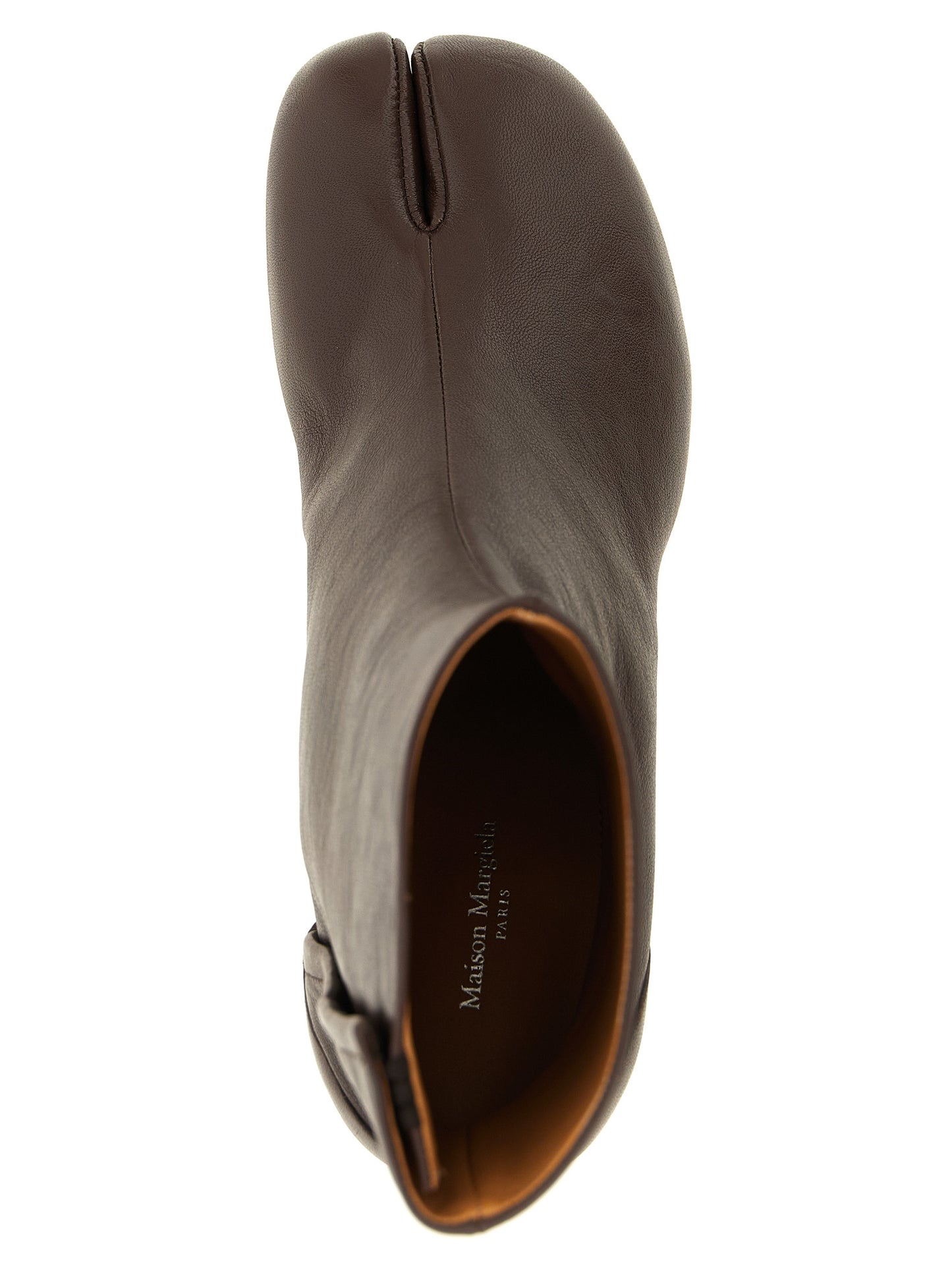 Maison Margiela Braune Stiefeletten aus Ziegenleder