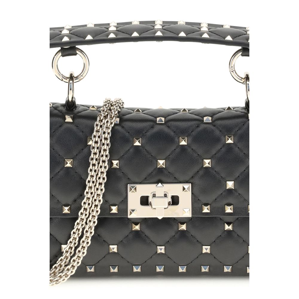 Valentino Garavani Schultertasche aus Leder in Schwarz