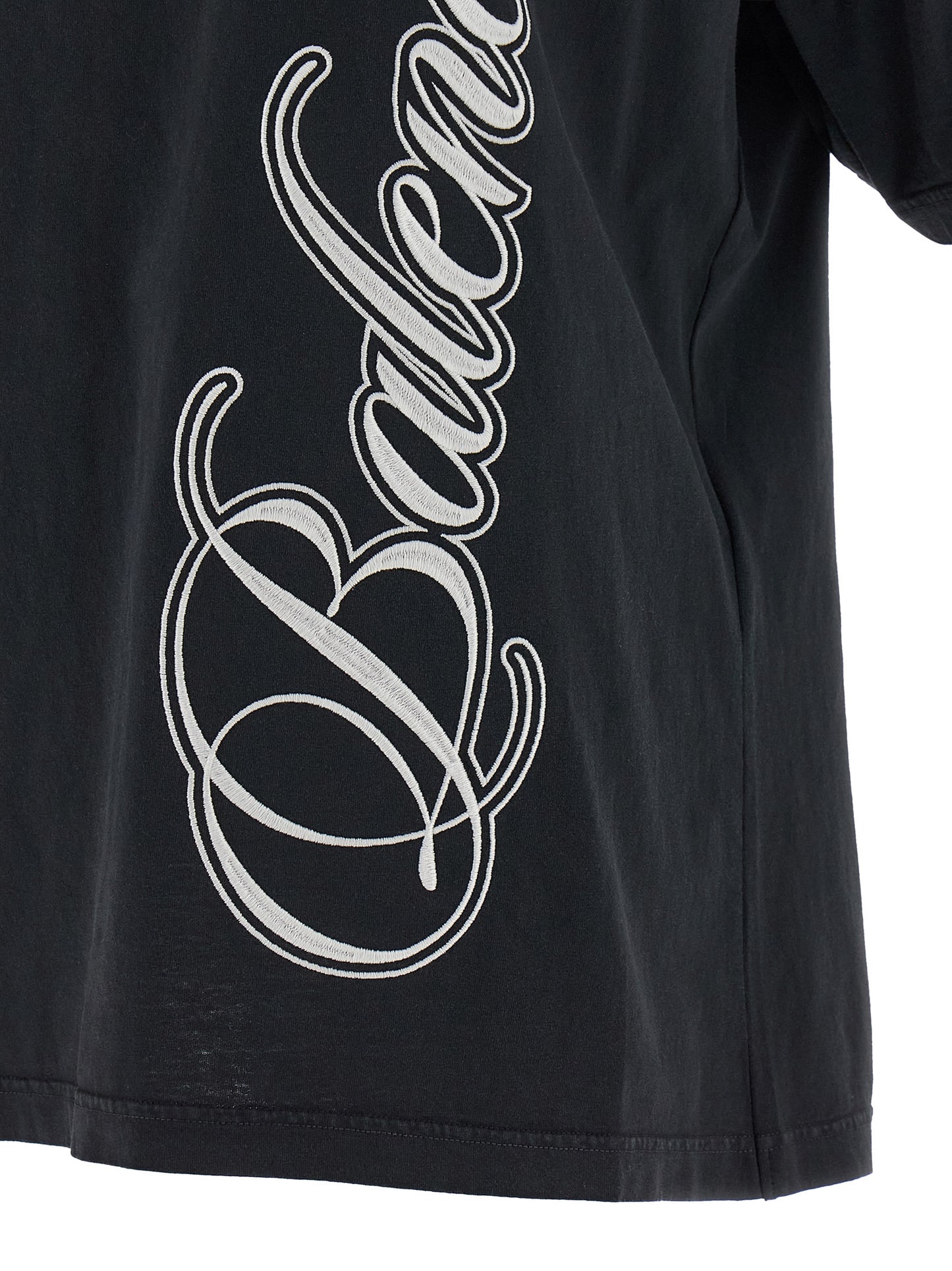 Balenciaga Schwarzes Baumwoll-T-Shirt