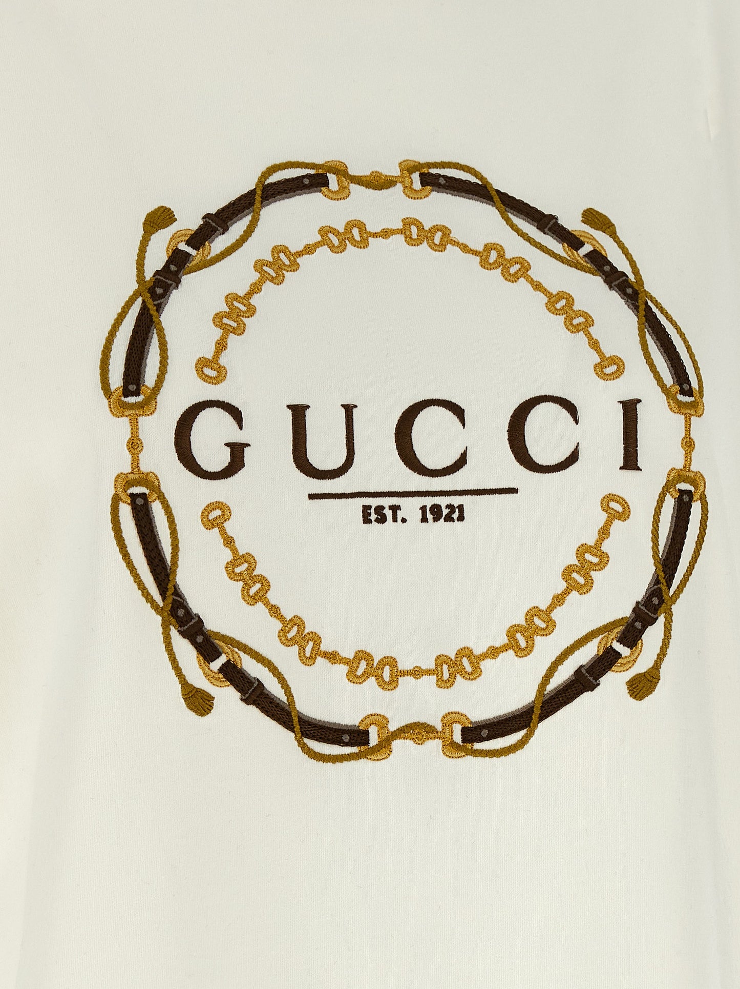 Gucci Weißes Stoff-T-Shirt