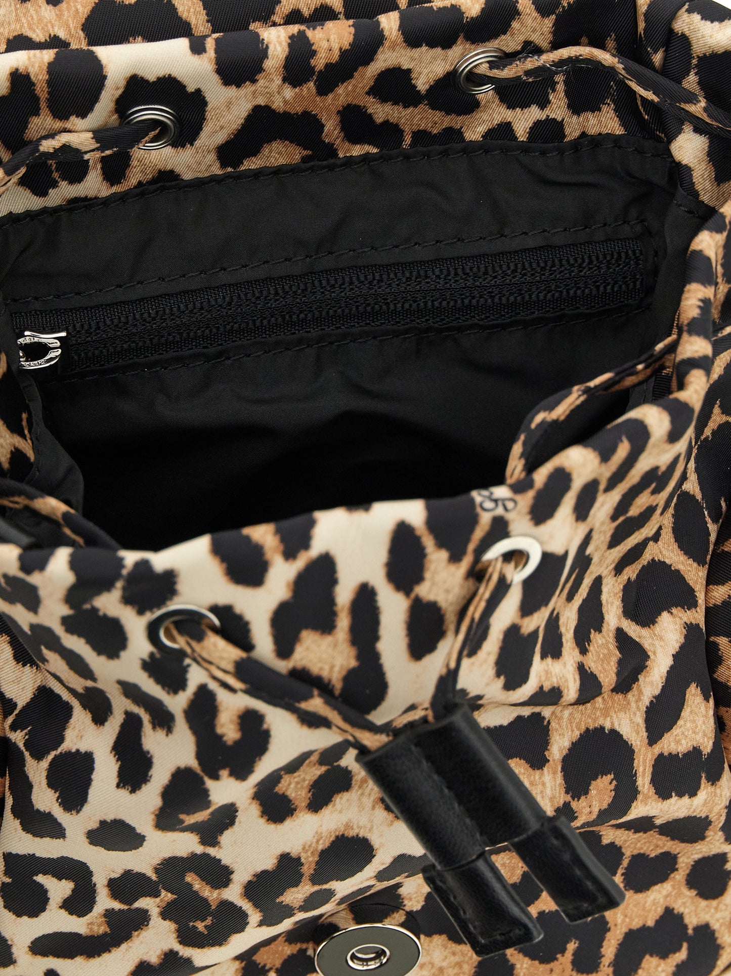 Ganni Brauner Rucksack aus recyceltem Polyamid